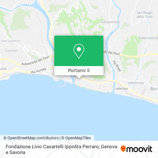 Mappa Fondazione Livio Casartelli Ippolita Perraro