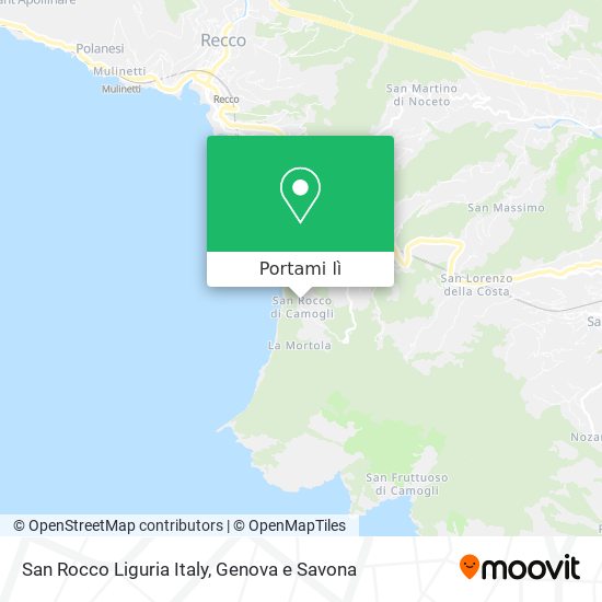 Mappa San Rocco Liguria Italy