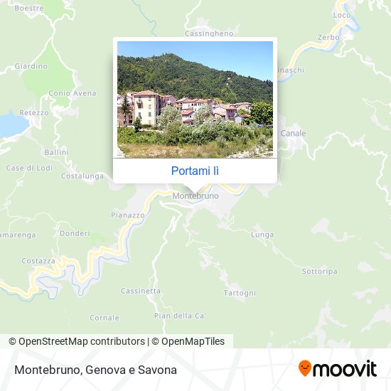 Mappa Montebruno