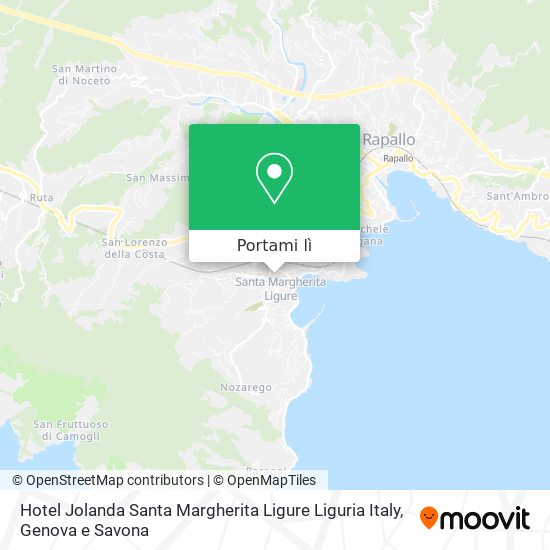 Mappa Hotel Jolanda Santa Margherita Ligure Liguria Italy