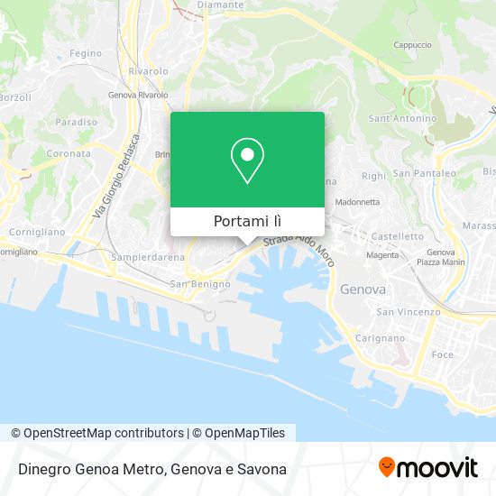 Mappa Dinegro Genoa Metro