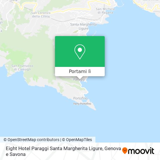 Mappa Eight Hotel Paraggi Santa Margherita Ligure