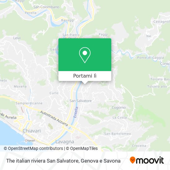 Mappa The italian riviera San Salvatore