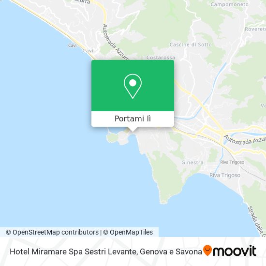 Mappa Hotel Miramare Spa Sestri Levante