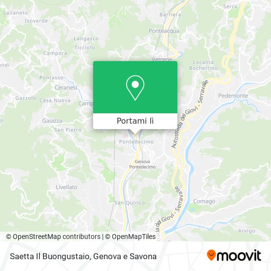 Mappa Saetta Il Buongustaio