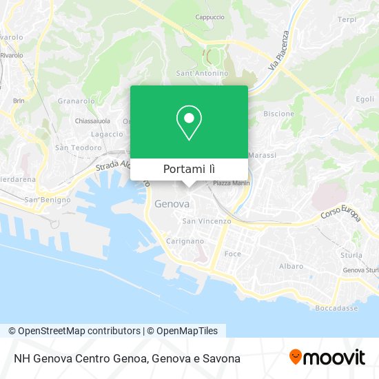 Mappa NH Genova Centro Genoa