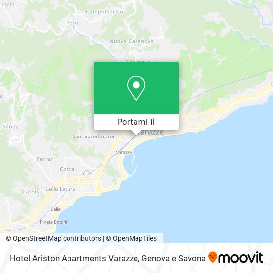 Mappa Hotel Ariston Apartments Varazze