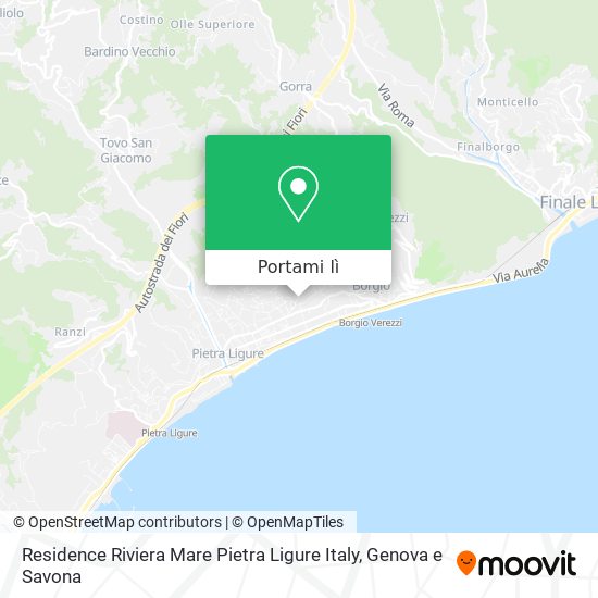 Mappa Residence Riviera Mare Pietra Ligure Italy