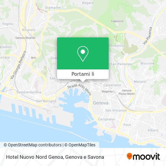 Mappa Hotel Nuovo Nord Genoa
