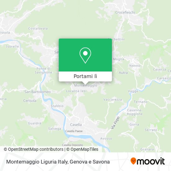 Mappa Montemaggio Liguria Italy