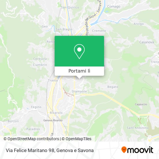 Mappa Via Felice Maritano 98