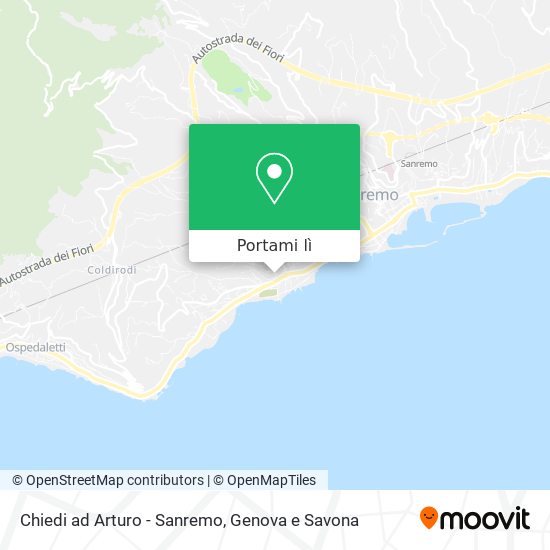 Mappa Chiedi ad Arturo - Sanremo