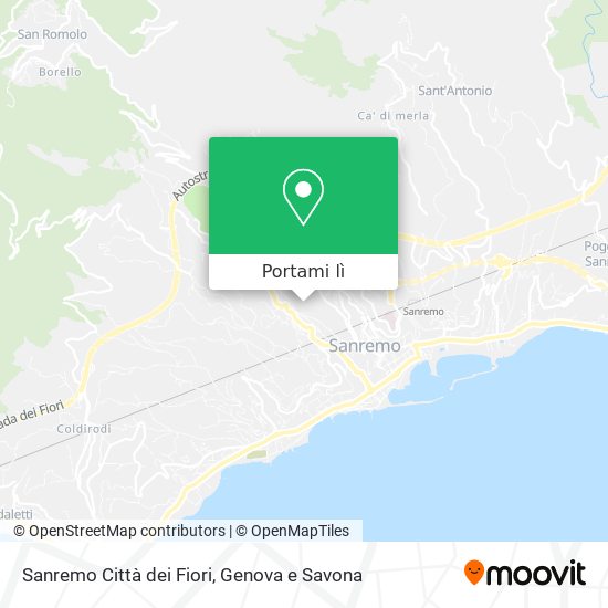 Mappa Sanremo Città dei Fiori