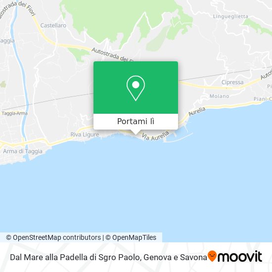 Mappa Dal Mare alla Padella di Sgro Paolo