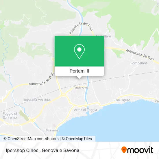 Mappa Ipershop Cinesi