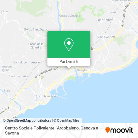 Mappa Centro Sociale Polivalente l'Arcobaleno