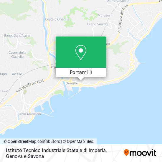 Mappa Istituto Tecnico Industriale Statale di Imperia