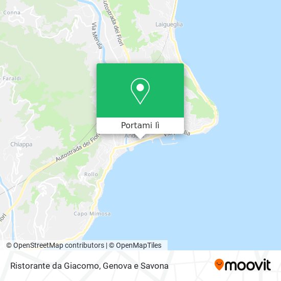 Mappa Ristorante da Giacomo