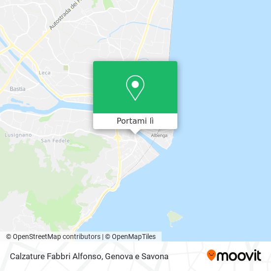 Mappa Calzature Fabbri Alfonso