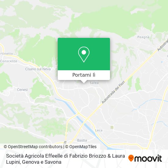 Mappa Società Agricola Effeelle di Fabrizio Briozzo & Laura Lupini