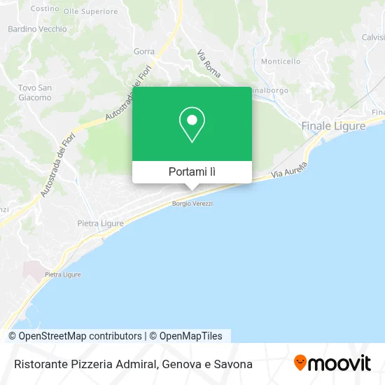 Mappa Ristorante Pizzeria Admiral