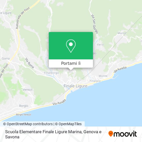 Mappa Scuola Elementare Finale Ligure Marina
