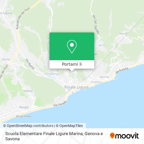 Mappa Scuola Elementare Finale Ligure Marina