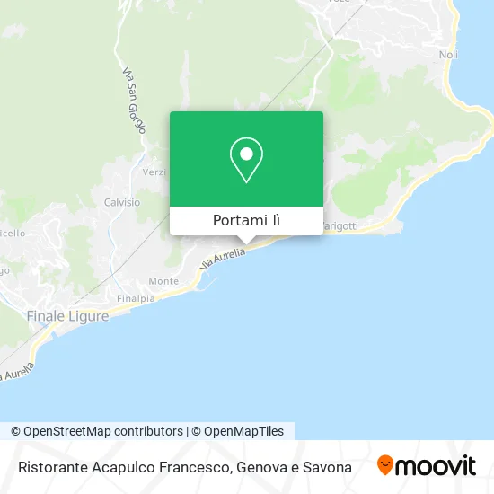 Mappa Ristorante Acapulco Francesco