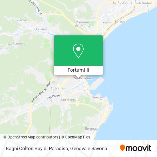 Mappa Bagni Colton Bay di Paradiso