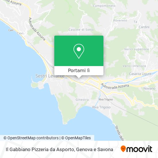 Mappa Il Gabbiano Pizzeria da Asporto