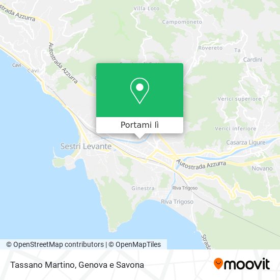 Mappa Tassano Martino
