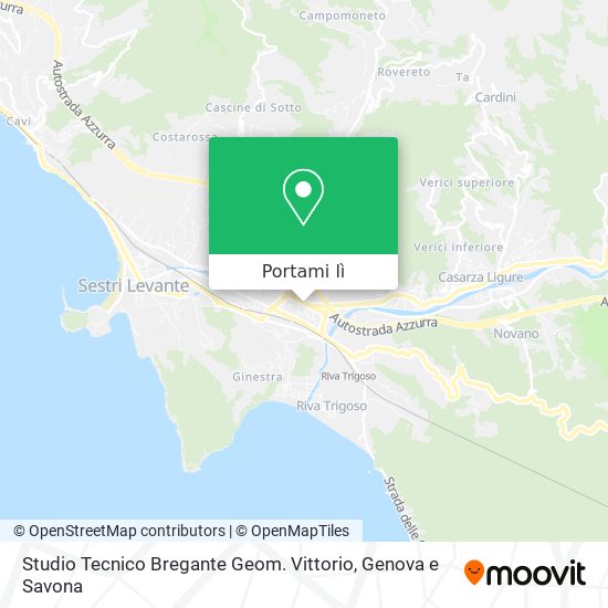 Mappa Studio Tecnico Bregante Geom. Vittorio