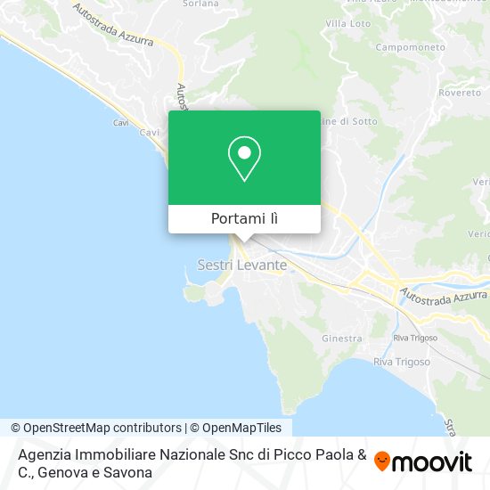 Mappa Agenzia Immobiliare Nazionale Snc di Picco Paola & C.