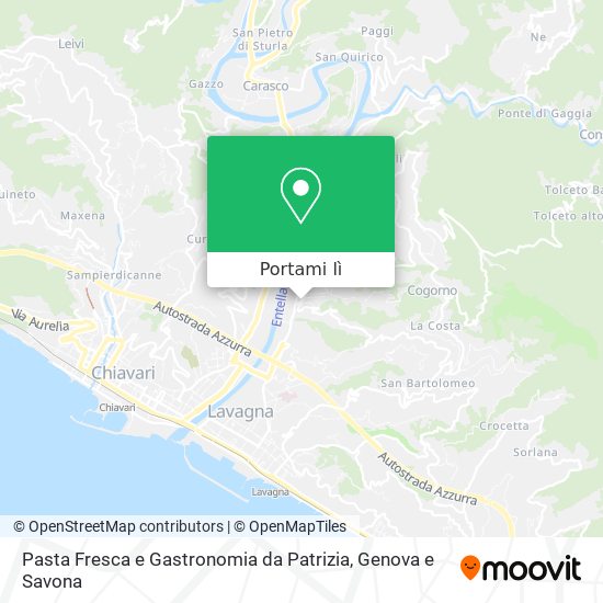 Mappa Pasta Fresca e Gastronomia da Patrizia