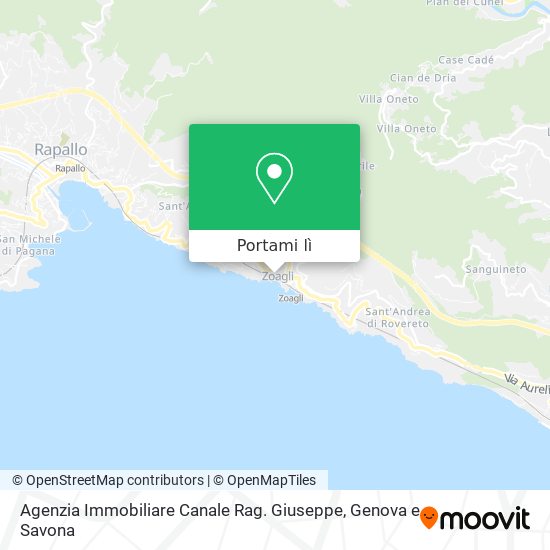Mappa Agenzia Immobiliare Canale Rag. Giuseppe