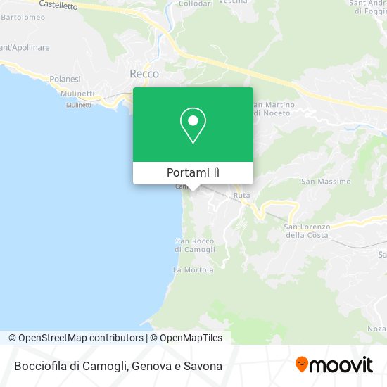 Mappa Bocciofila di Camogli