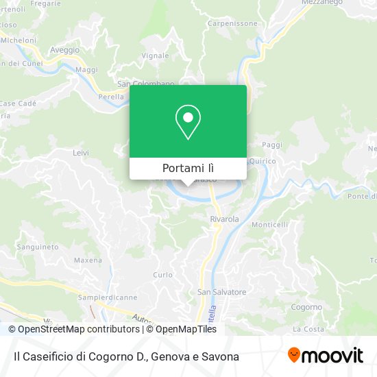Mappa Il Caseificio di Cogorno D.