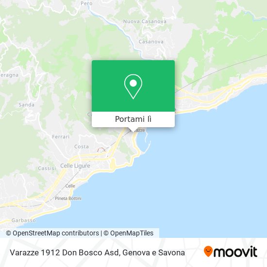 Mappa Varazze 1912 Don Bosco Asd