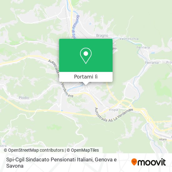 Mappa Spi-Cgil Sindacato Pensionati Italiani
