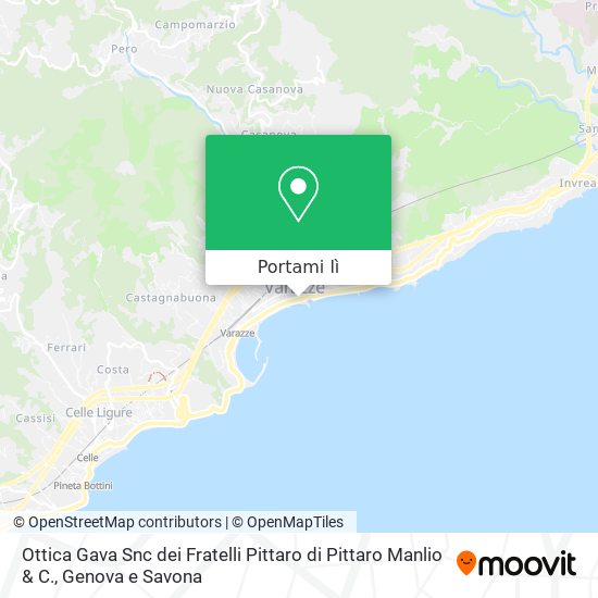 Mappa Ottica Gava Snc dei Fratelli Pittaro di Pittaro Manlio & C.