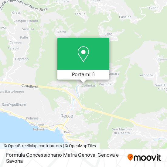 Mappa Formula Concessionario Mafra Genova