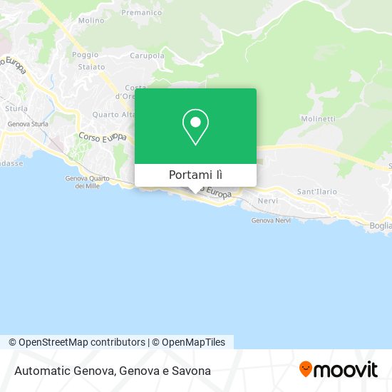 Mappa Automatic Genova