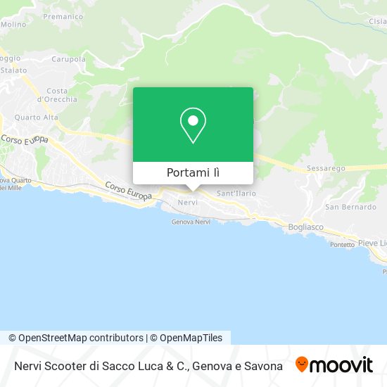 Mappa Nervi Scooter di Sacco Luca & C.
