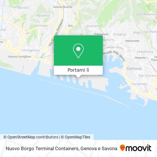 Mappa Nuovo Borgo Terminal Containers