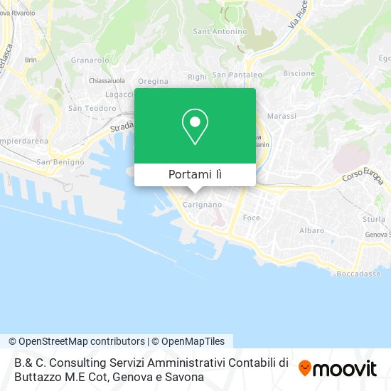 Mappa B.& C. Consulting Servizi Amministrativi Contabili di Buttazzo M.E Cot