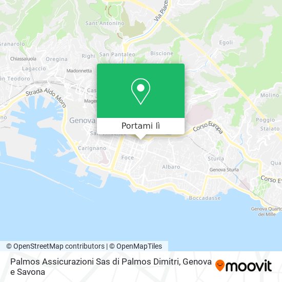 Mappa Palmos Assicurazioni Sas di Palmos Dimitri