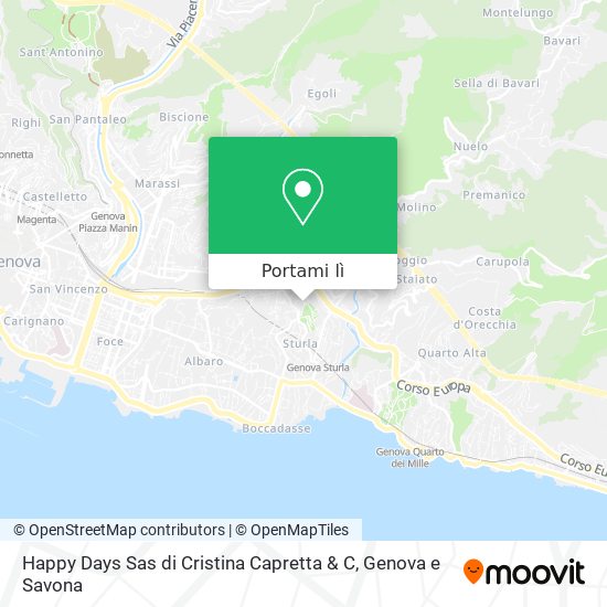 Mappa Happy Days Sas di Cristina Capretta & C