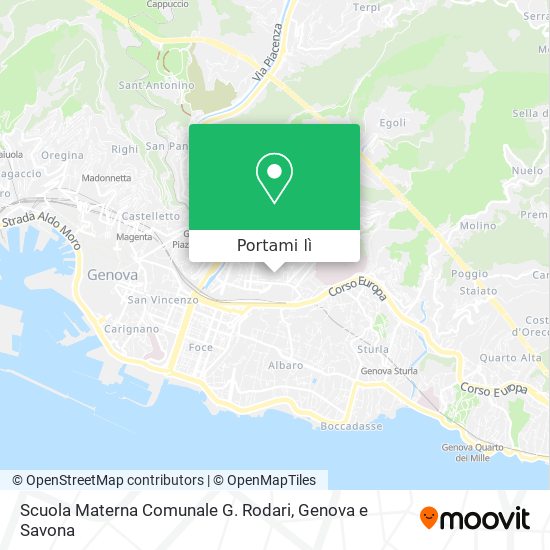 Mappa Scuola Materna Comunale G. Rodari