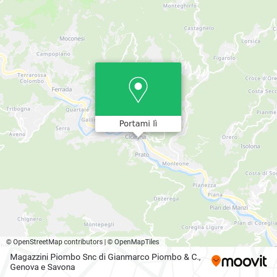 Mappa Magazzini Piombo Snc di Gianmarco Piombo & C.