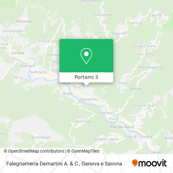 Mappa Falegnameria Demartini A. & C.
